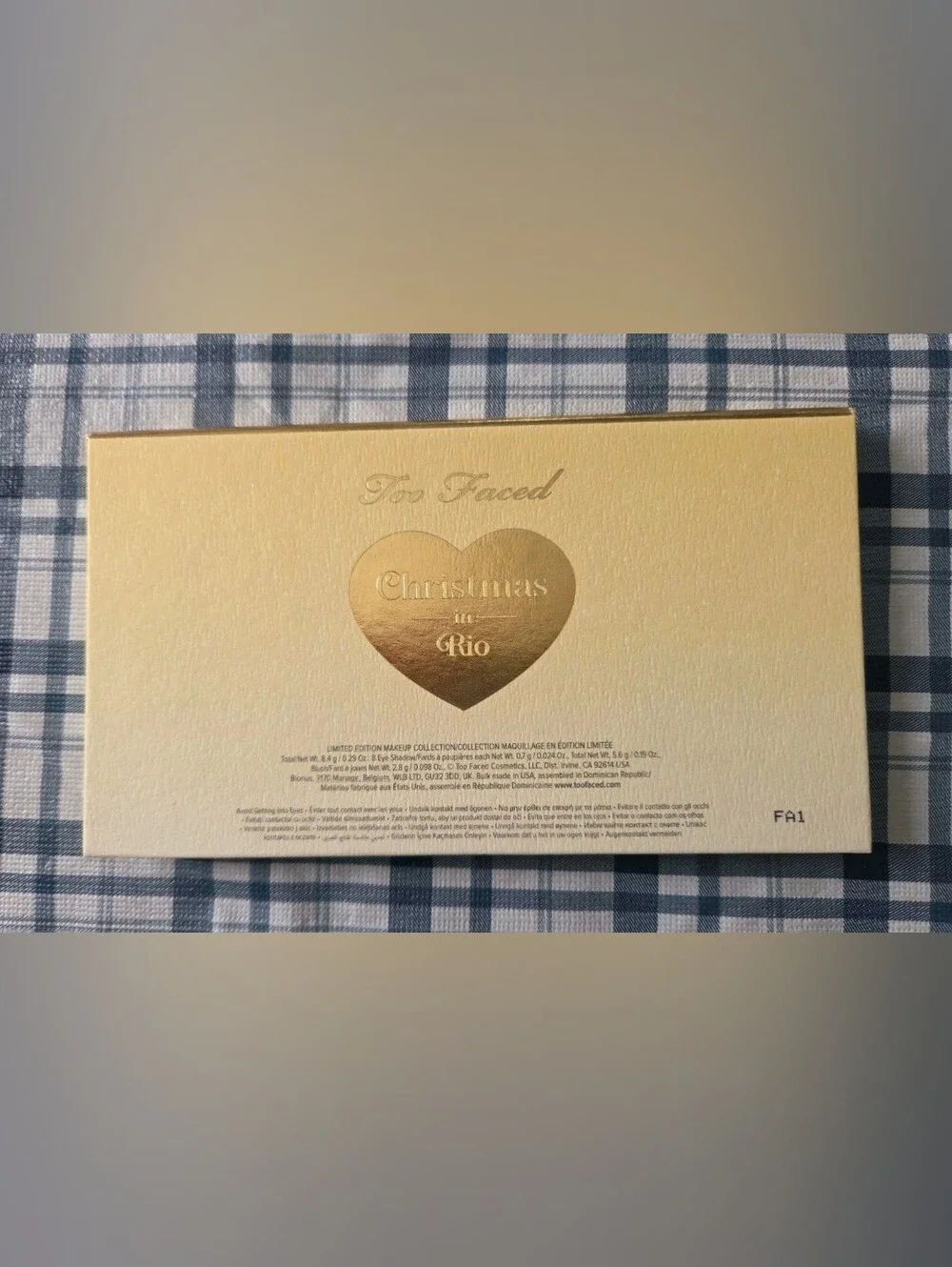 Too Faced Christmas Palette In RIO Brand New